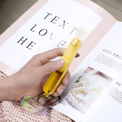 Portable Mini USB Rechargeable Handheld Fan 2-in-1 Desk & Hand Fan with Cute Design