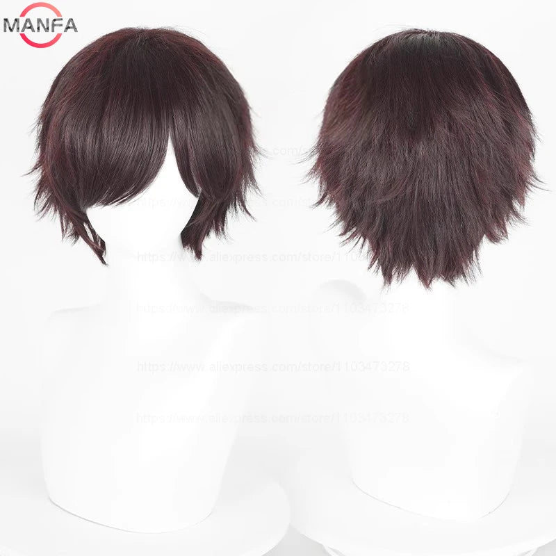 Short Straight Anime Cosplay Wig 30cm Multi-Color Unisex