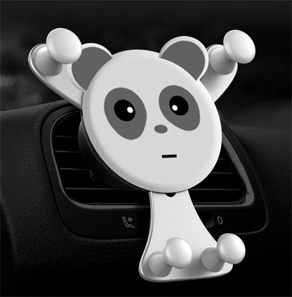 Gravity Car Phone Holder – Smile Face Air Vent Clip Mount