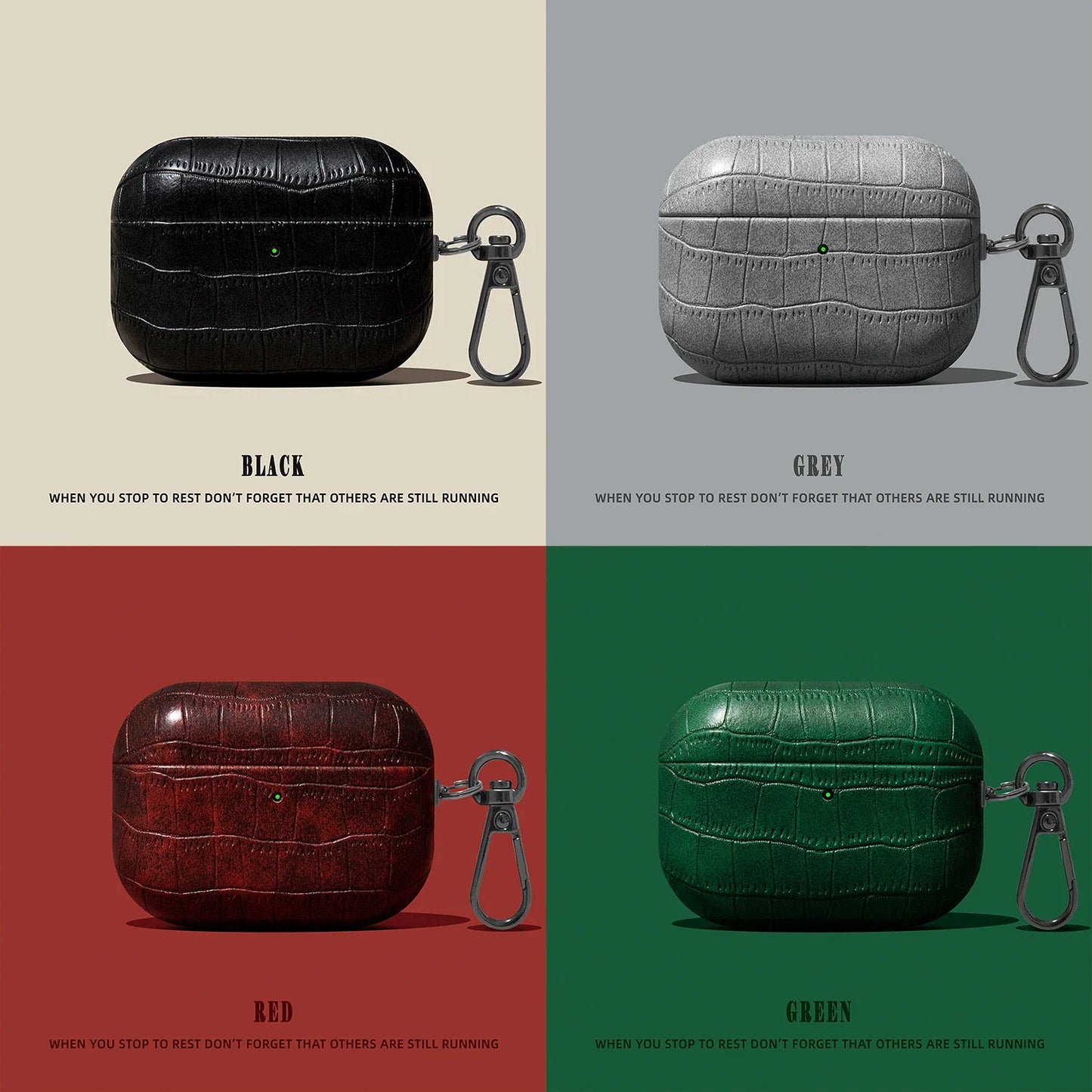 Crocodile Pattern AirPods Case – Hard PC Cover for AirPods 1/2/3/4, Pro & Pro 2/3