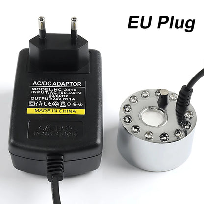Mini LED Fog Machine Mist Maker with Pond Fogger & AC Adapter