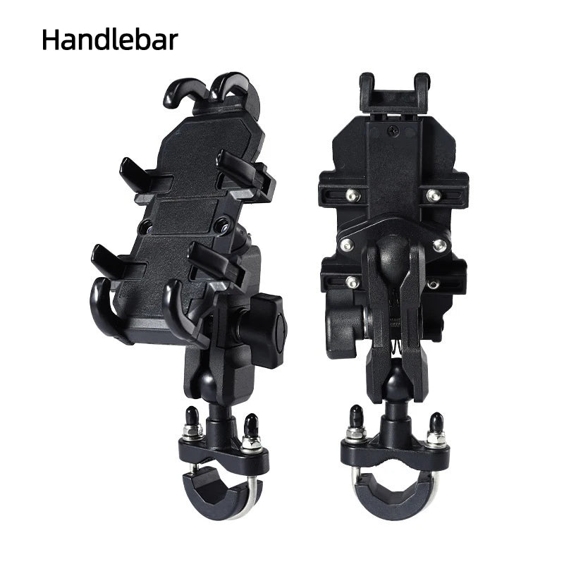 Motorcycle Bike Phone Holder Aluminum Handlebar GPS Mount Bracket