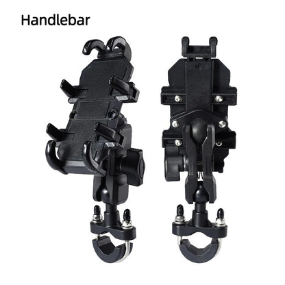 Motorcycle Bike Phone Holder Aluminum Handlebar GPS Mount Bracket
