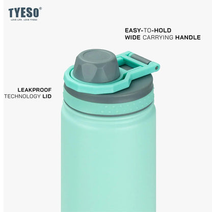 TYESO 25oz Vacuum Insulated Sports Water Bottle 750ml Stainless Steel