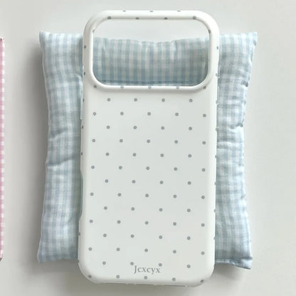 Cute Polka Dot Contrasting iPhone Case