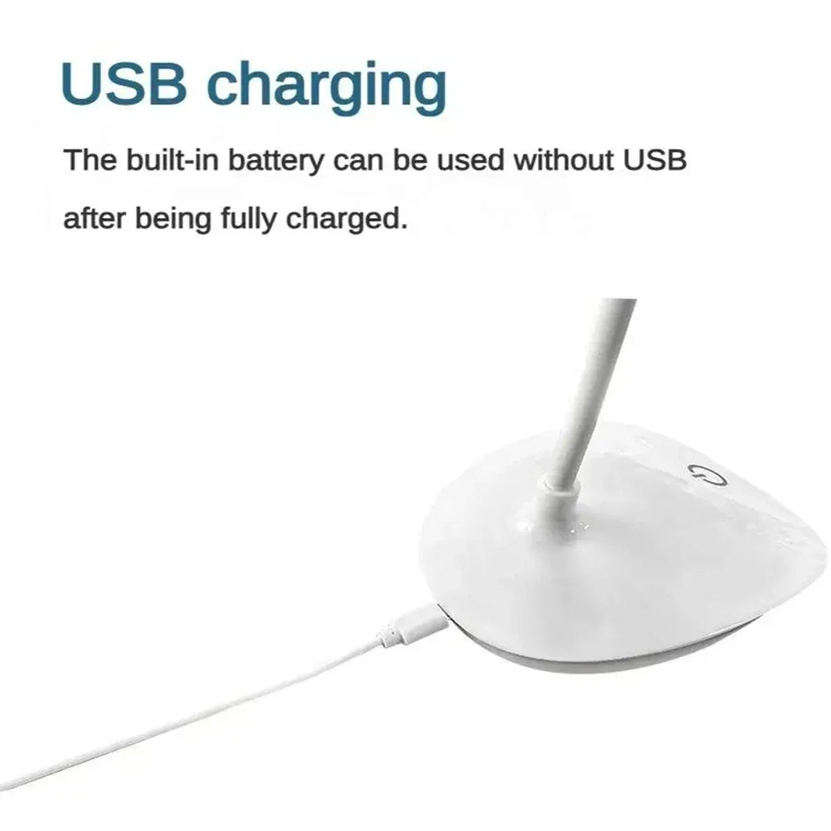 LED Desk Lamp with USB Charging & Touch Dimming