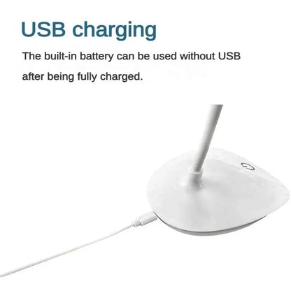 LED Desk Lamp with USB Charging & Touch Dimming