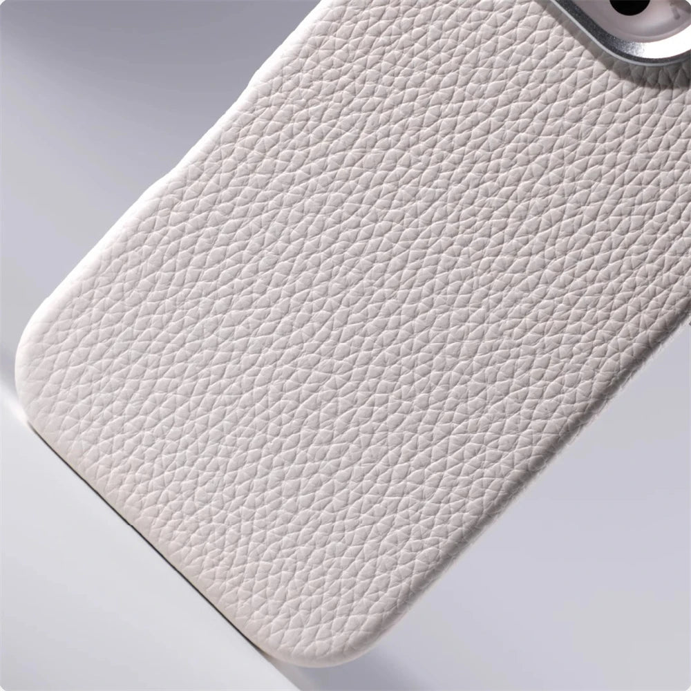 Magnetic Lychee Texture PU Leather iPhone Case