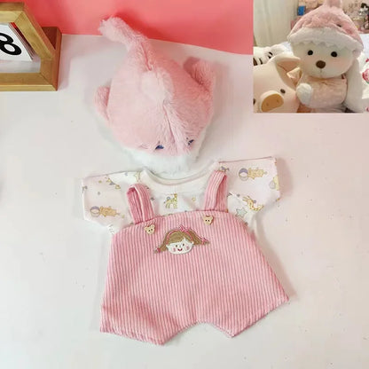 Dress-Up Teddy Bear Plush Toy with Changeable Outfits – Cute Stuffed Animal Doll