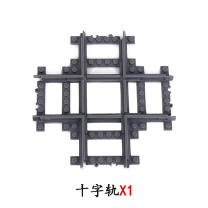 City Train Track Building Block Parts – Straight, Curved & Switch Rails