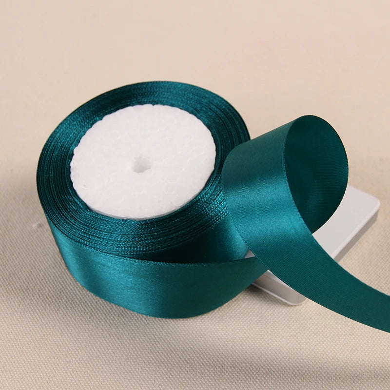 Silk Satin Ribbon – Multi-Size & Color for Wedding, Christmas & Party Decor