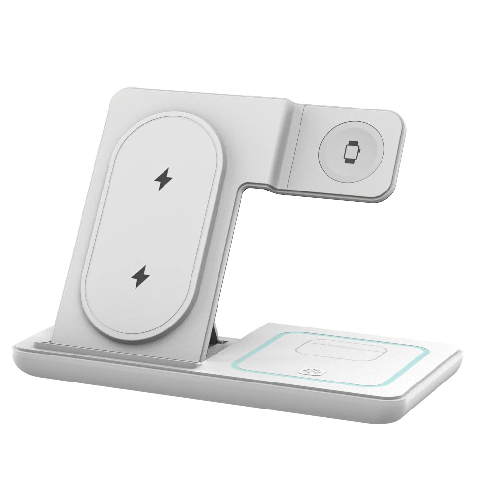 3 in 1 Foldable Wireless Charging Stand with Night Light