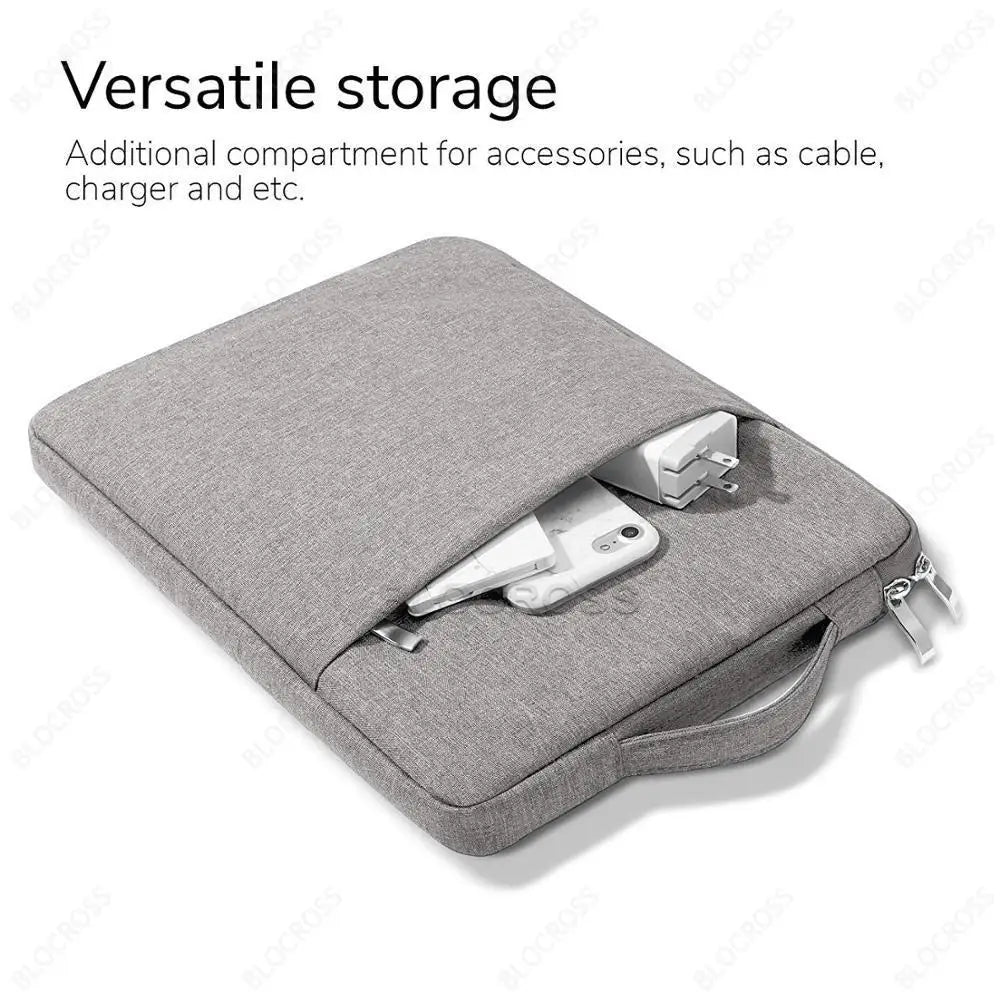 iPad Sleeve Bag Case with Handle – Fits iPad Pro, Air, Mini & All Models