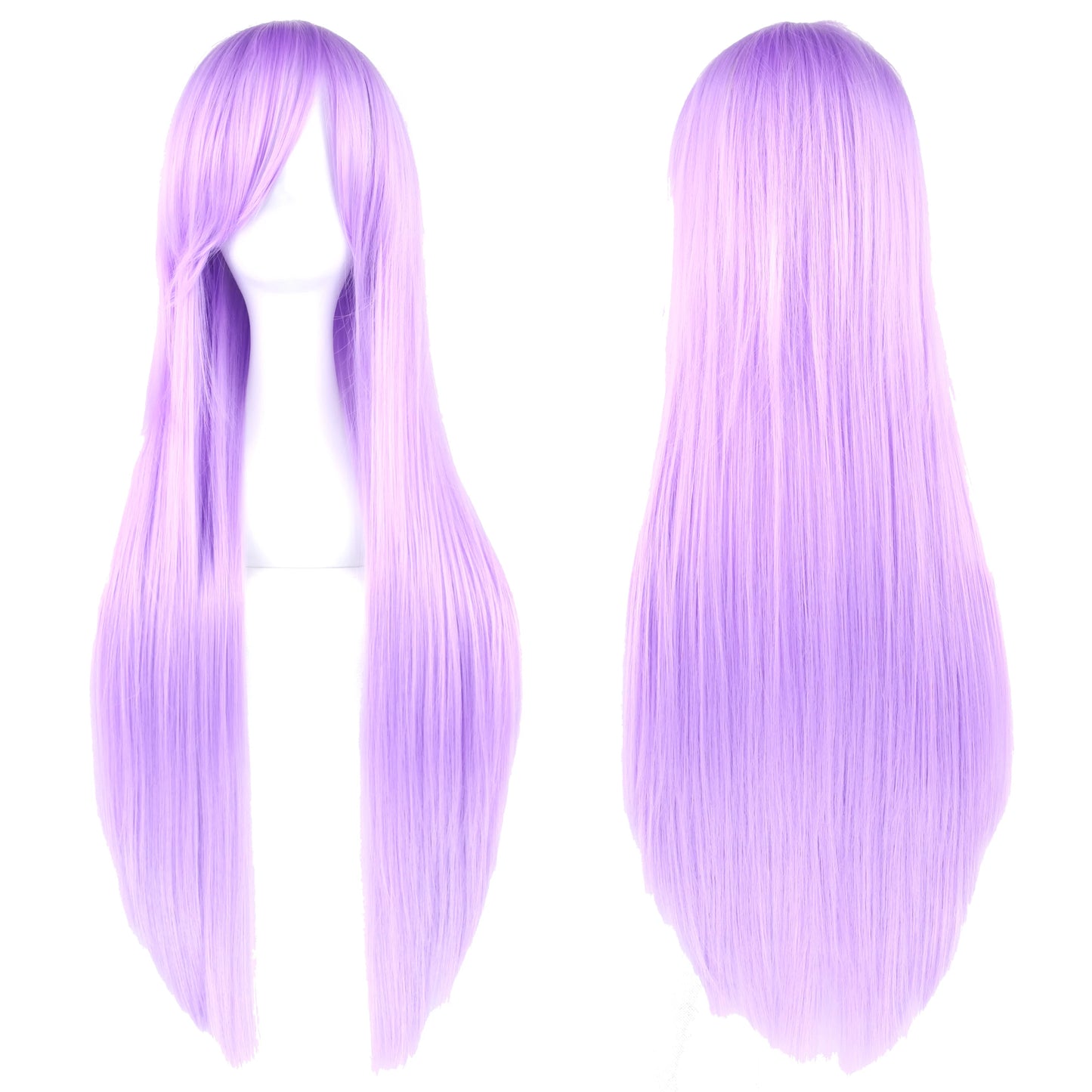 80cm Long Synthetic Cosplay Wig – Straight Hair, 36 Colors
