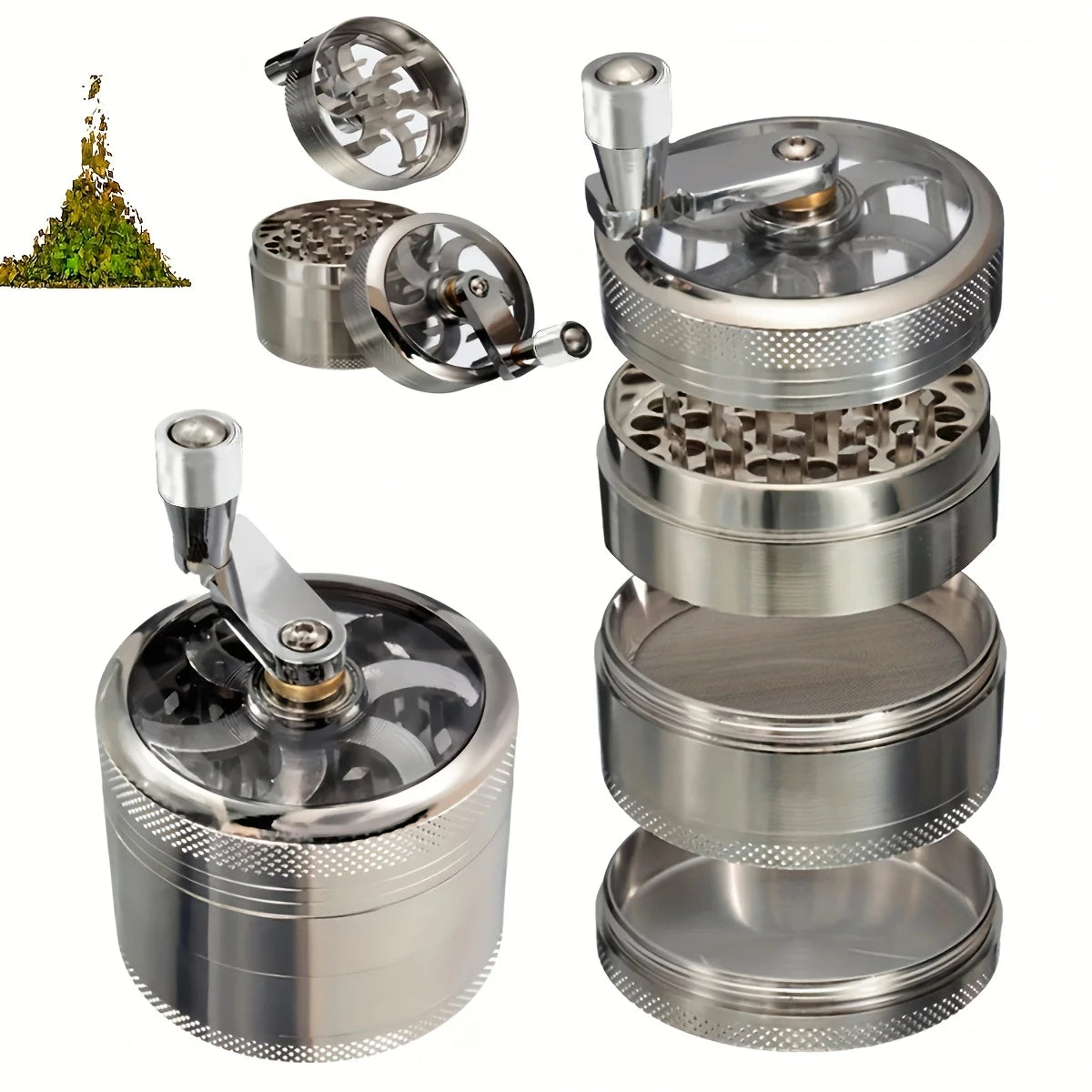 Manual Nut and Spice Grinder for Nutmeg Ginger Salt and Peppercorn