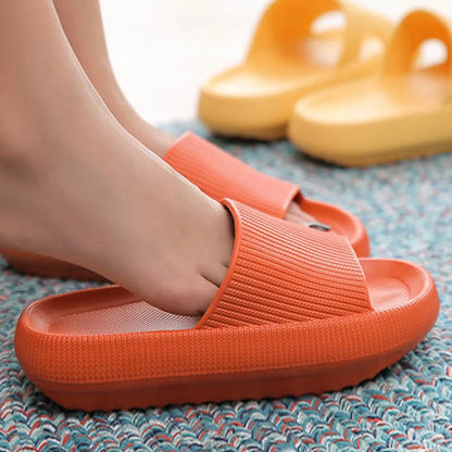 Cloud Slide Slippers – EVA Thick Sole, Height Increasing, Indoor Home