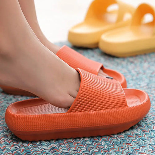 Cloud Slide Slippers – EVA Thick Sole, Height Increasing, Indoor Home