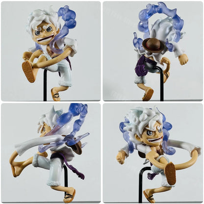 5 Piece One Piece Luffy Gear 5 Nika PVC Figure Set
