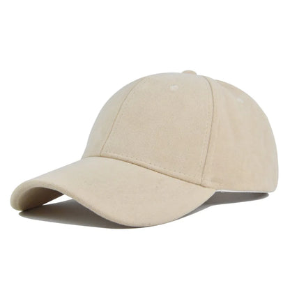 Solid Color Baseball Cap – Unisex Retro Adjustable Hat