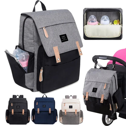 Large Capacity Diaper Bag Backpack with Changing Mat