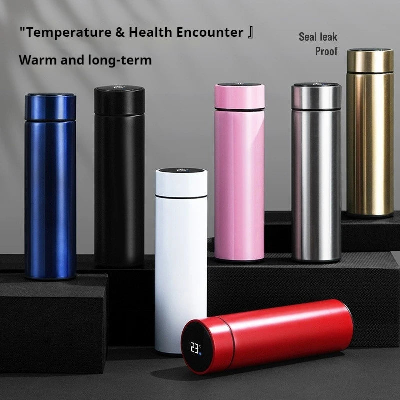Smart Temperature Display Thermos Bottle – 500ml Insulated Water Bottle
