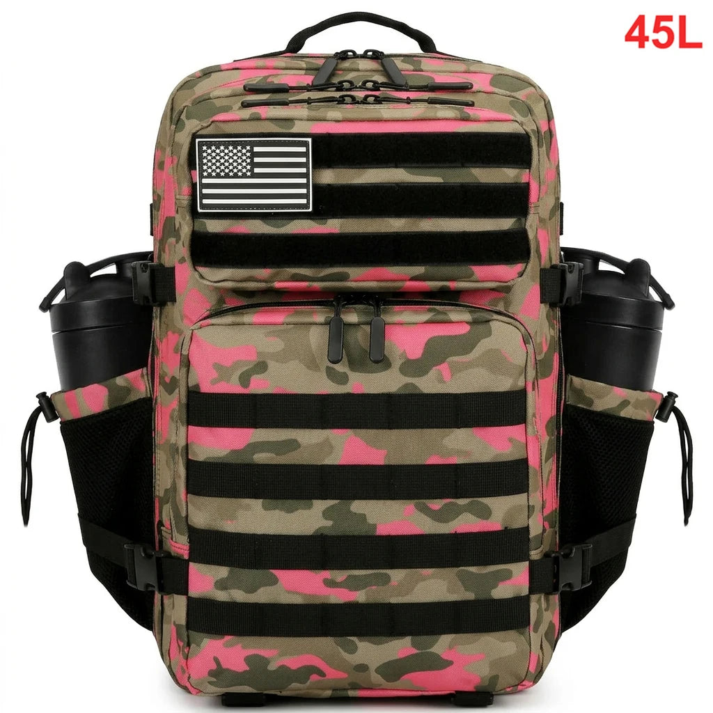 45L Tactical Backpack – Waterproof Military Hiking Bag