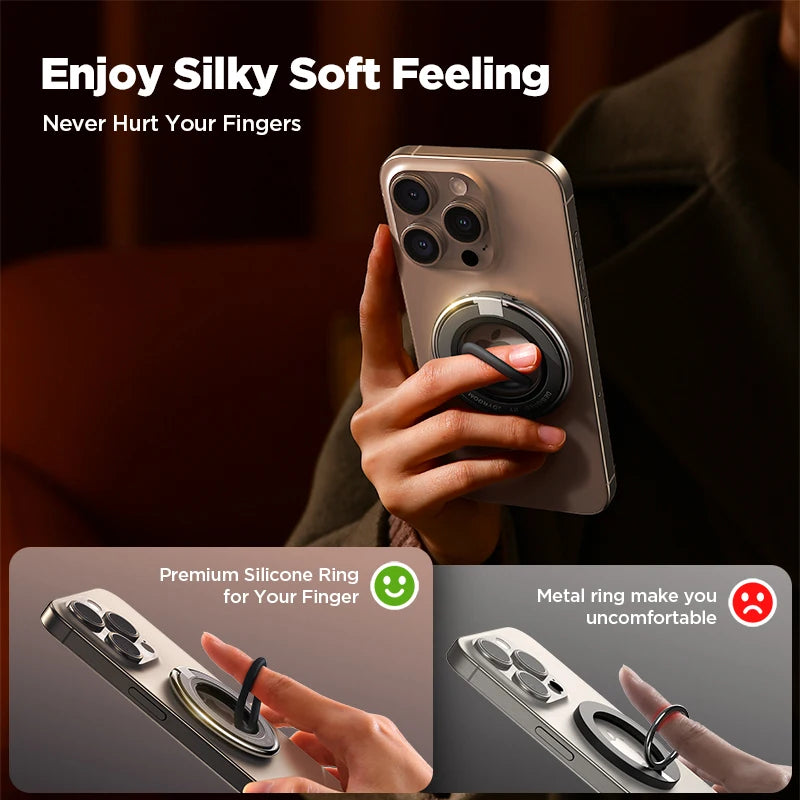Joyroom MagSafe Silicone Ring Grip Holder & Kickstand for iPhone