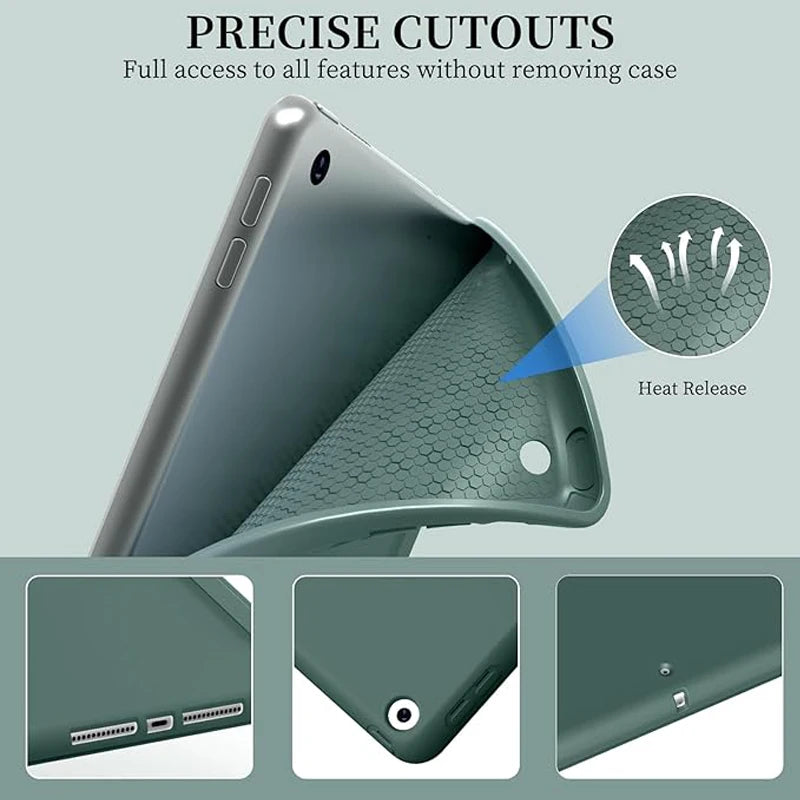 Smart Folio iPad Case – Tri-Fold Stand Cover for iPad Pro, Air, Mini & More