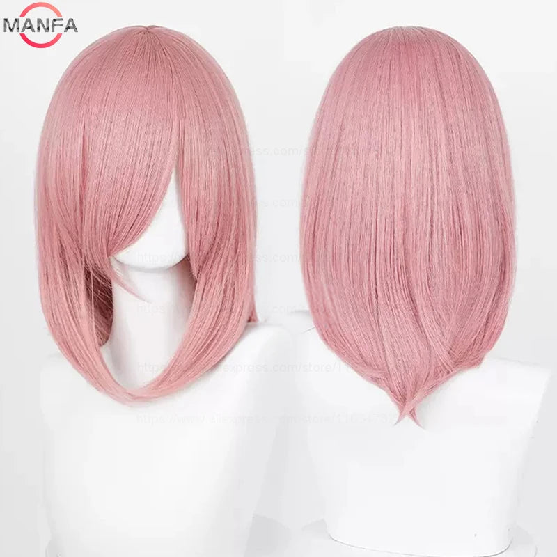 Anime Cosplay Bob Wig with Bangs – 40cm Heat Resistant, 54 Colors