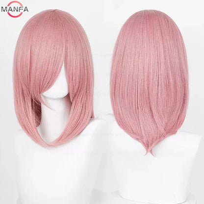 Anime Cosplay Bob Wig with Bangs – 40cm Heat Resistant, 54 Colors