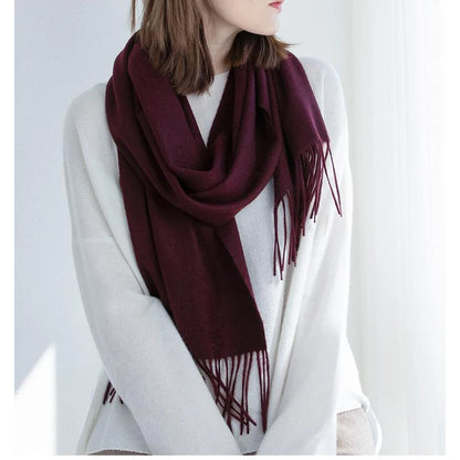 Cashmere Wool Winter Scarf for Women – Soft Wrap Shawl