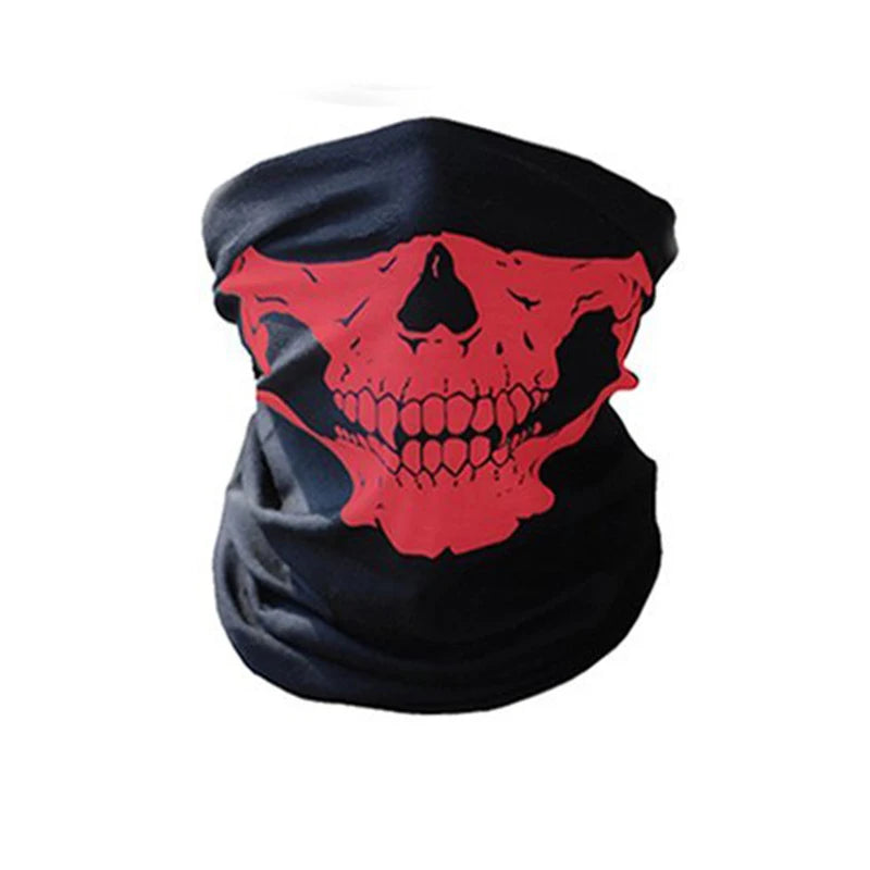 Skull Face Mask Halloween Skeleton Neck Gaiter Costume