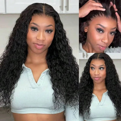 Deep Wave Lace Front Wig Human Hair 13x4 13x6 5x5 HD Lace 250% Density