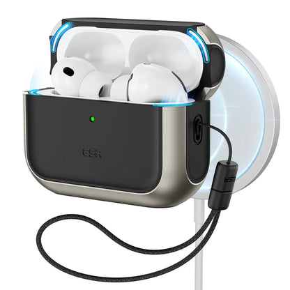 ESR AirPods Pro Case – Heavy-Duty Drop Protection with Carabiner Clip