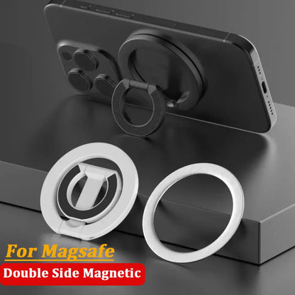 Magnetic Phone Ring Holder – MagSafe Foldable Stand & Grip