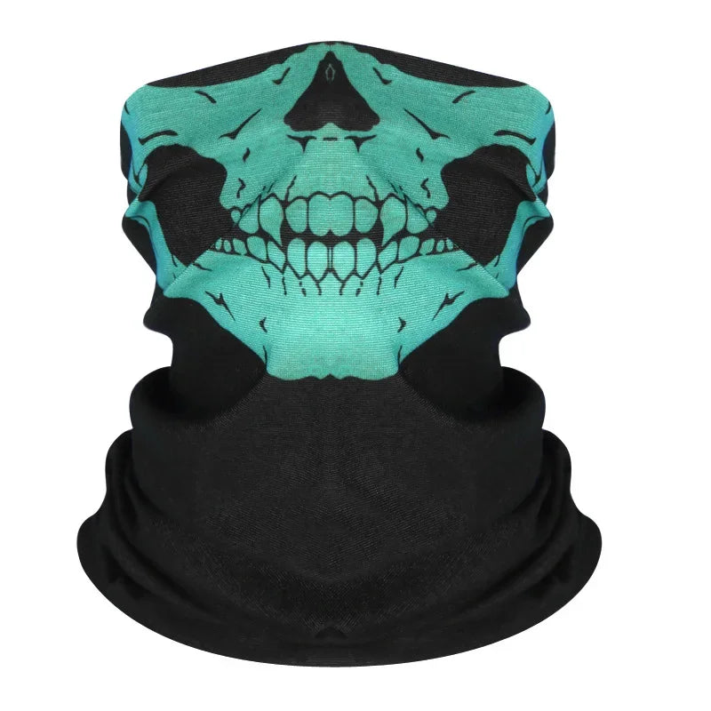 Skull Face Mask Halloween Skeleton Neck Gaiter Costume