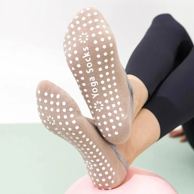 Non-Slip Yoga Socks for Women – Backless Ballet & Pilates Grip Socks