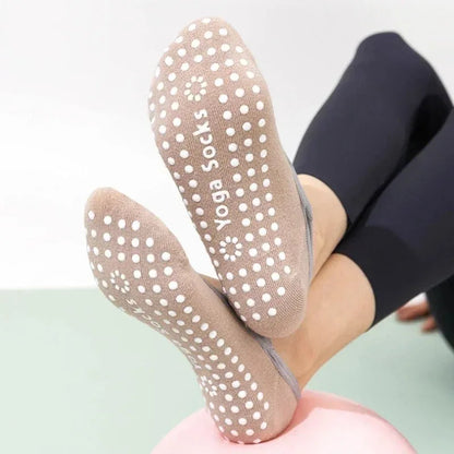 Non-Slip Yoga Socks for Women – Backless Ballet & Pilates Grip Socks