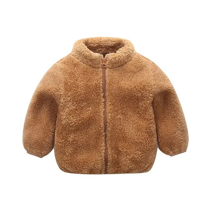 Kids Fleece Zip-Up Jacket – Warm Toddler Outerwear for Boys & Girls