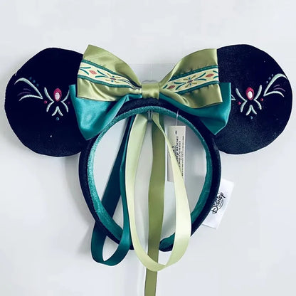 Minnie Mouse Sequin Ears Headband with Bow – Disney Park Style