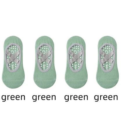 Non-Slip Yoga Socks for Women – Backless Ballet & Pilates Grip Socks
