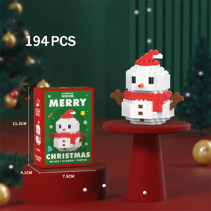 Christmas Mini Building Blocks Toy Set – Festive Holiday Gift