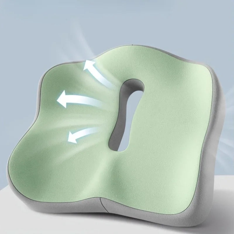 Memory Foam Seat Cushion – 3-Zone Ergonomic Posture Support