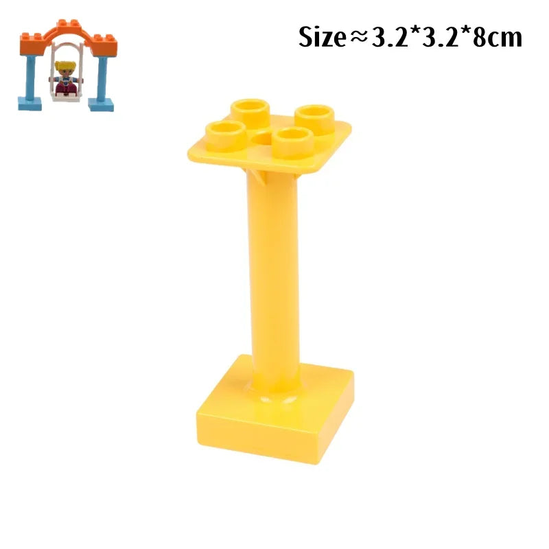 Large Building Blocks Playground Parts – Duplo Compatible Accessories