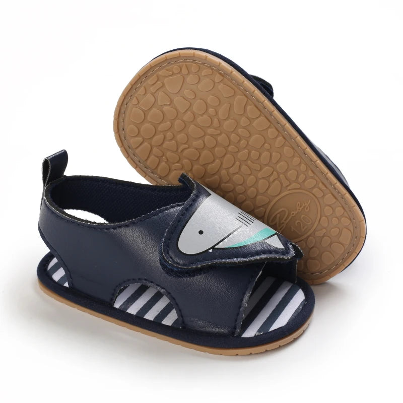 Baby First Walker Sandals – Soft Sole Closed-Toe Unisex (0-18 Months)