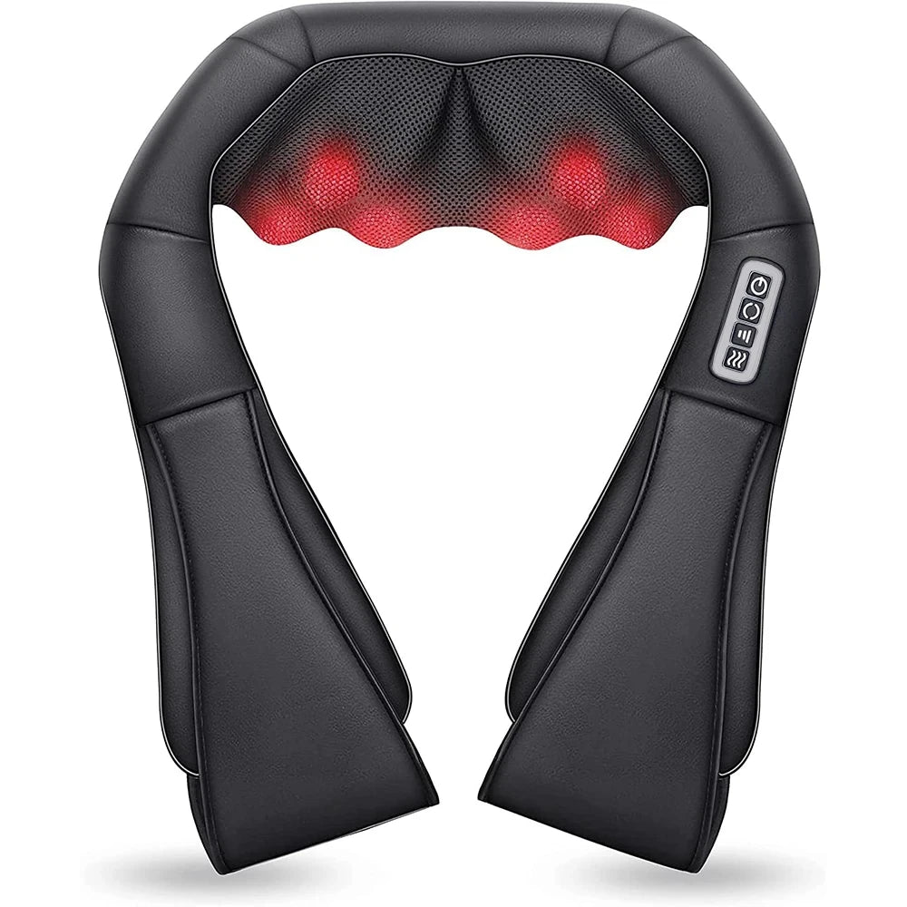 Shiatsu Neck & Shoulder Massager with Heat – U-Shape Deep Kneading