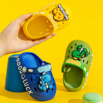 Kids Cartoon Dinosaur Clog Sandals – Baby & Toddler Beach Shoes