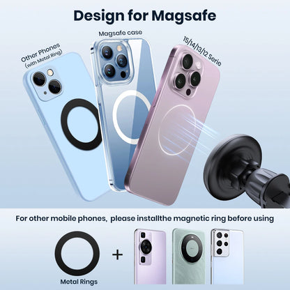 TOPK Magnetic Car Phone Holder – Air Vent Mount for iPhone & Android