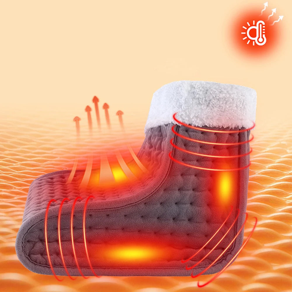 Electric Foot Warmer with 4 Heat Modes, Timer & Washable Cover