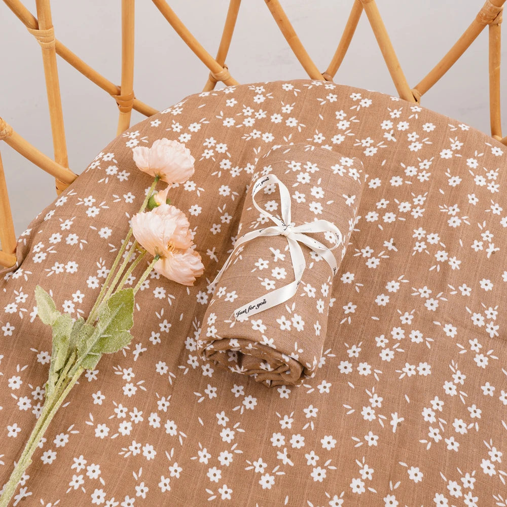 Baby Muslin Swaddle Blanket – Soft Bamboo Cotton, 47x43in, 22 Prints